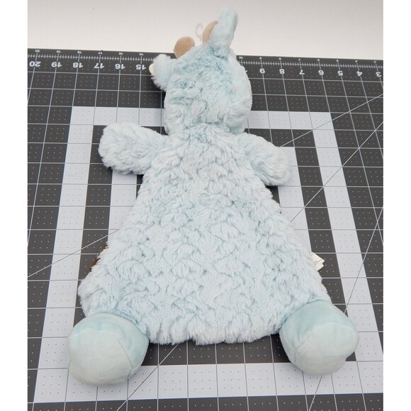 Demdaco Griffin Giraffe Rattle Blankie Baby Boy Blue Plush Lovey Blanket Tags - Picture 5 of 8